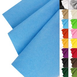 Sky Blue Felt Fabric 36" x 36" (1 Square Yard), Stiff 1.6mm Thick Felt Square for Crafts Sewing DIY Art Project Liner Decorations