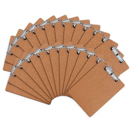 Clipboards, HERKKA 25 Pack Hardboard Office Clipboards Low Profile Clip Standard A4 Letter Size, ECO Friendly