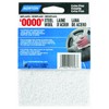 Norton 01726 Synthetic Steel Wool, White, 2-Pack, White, 4-3/8" x