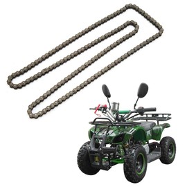 Chain 25H, Pocket Bike Chain, Pocket Bike Spare Parts, 25H 158Left Stainless Steel Chain Fits Pocket Bike Mini Quad ATV Scooter