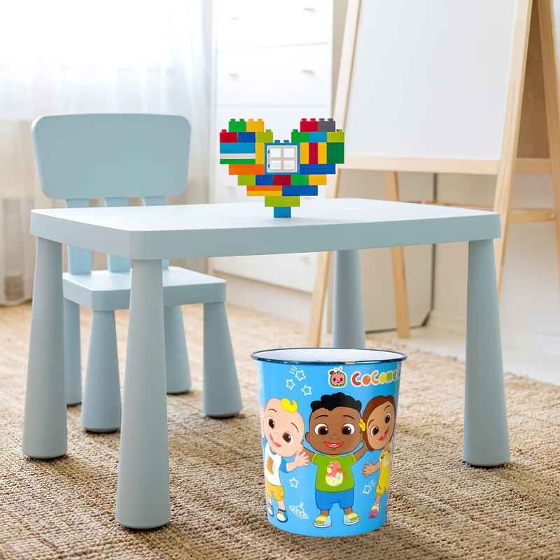 Cocomelon Kids Childrens Waste Bucket Paper Bin Basket for Bedroom
