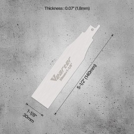 Vearter 1-3/16inch (30mm) Reciprocating Saw Blade Saber Shovel, Stainless Steel Scraper Cleaning Tool for Removing Tile Grout Glue Gaps, etc.…