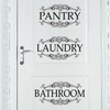 3 Pcs Pantry Sign Wall Decor, Laundry Bathroom Sign Wall