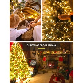 LOHAS-LED LOHAS 40LEDs Globe Lichterkette, Innen Deko Glhbirne 5Meter, Led Lichterkette Warmwei?, 5V, IP42, Usb-Stromversorgung, Lichterkette Au?en fr Weihnachten Deko, Garten Dekoration