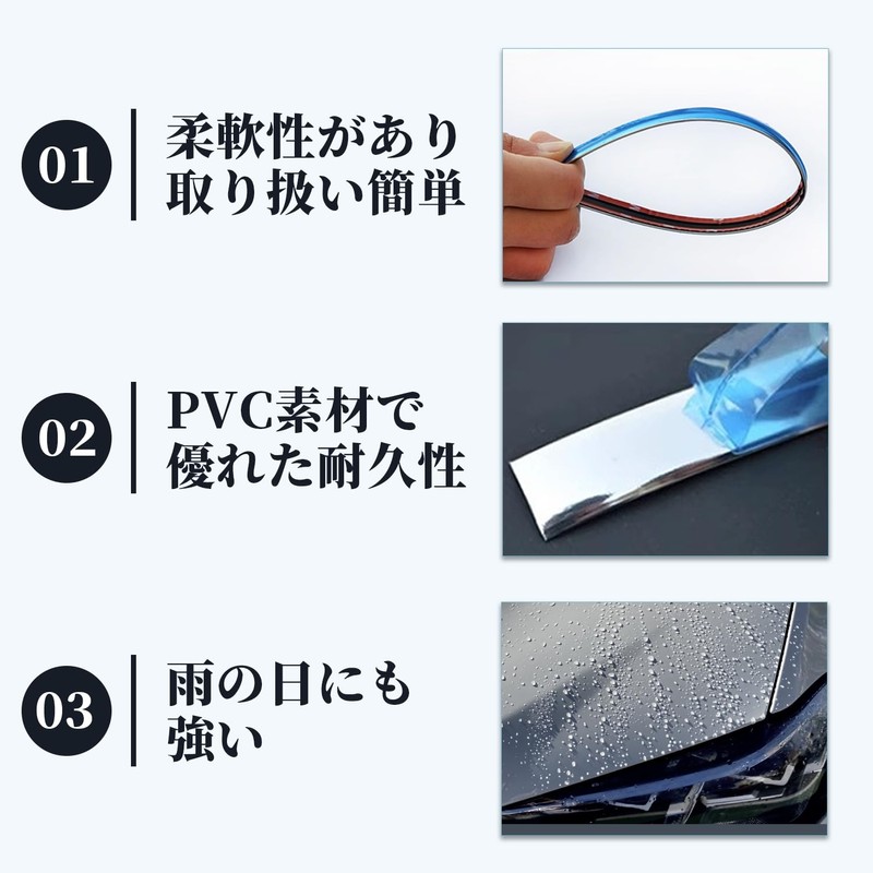 sakurawing Plated Molle Silver Tape Body Bumper Door Universal Protective