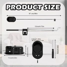 XNBTFK Recliner Chair Cable Replacement, Sofa Springs Replacement, Suitable for Sofas Most Brands Cable Metal Couch Style Pull Chair Release Handle fits Recliner Sofa