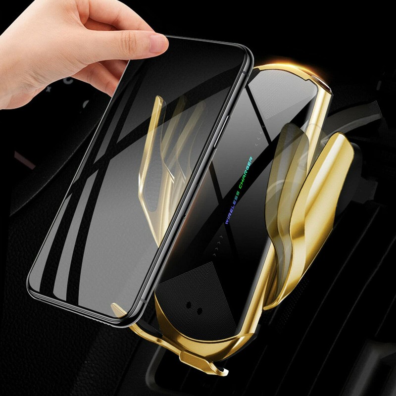 Q1 Smart Sensor Wireless Car Charger - Black