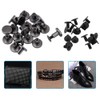 20 Pcs Rivets for Leather Work, Black Chicago Screws Brass