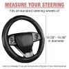 DONWELL Chevy Steering Wheel Cover- Carbon Fiber Leather Anti-Slip Grip