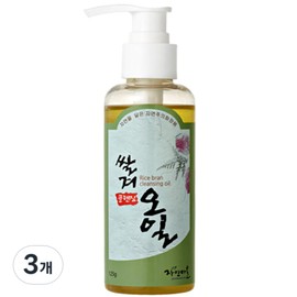 Jayeonmaeul Rice Bran Cleansing Oil, 125g, 3 pieces / Jayeonmaeul 쌀겨 클렌징 오일, 125g, 3개