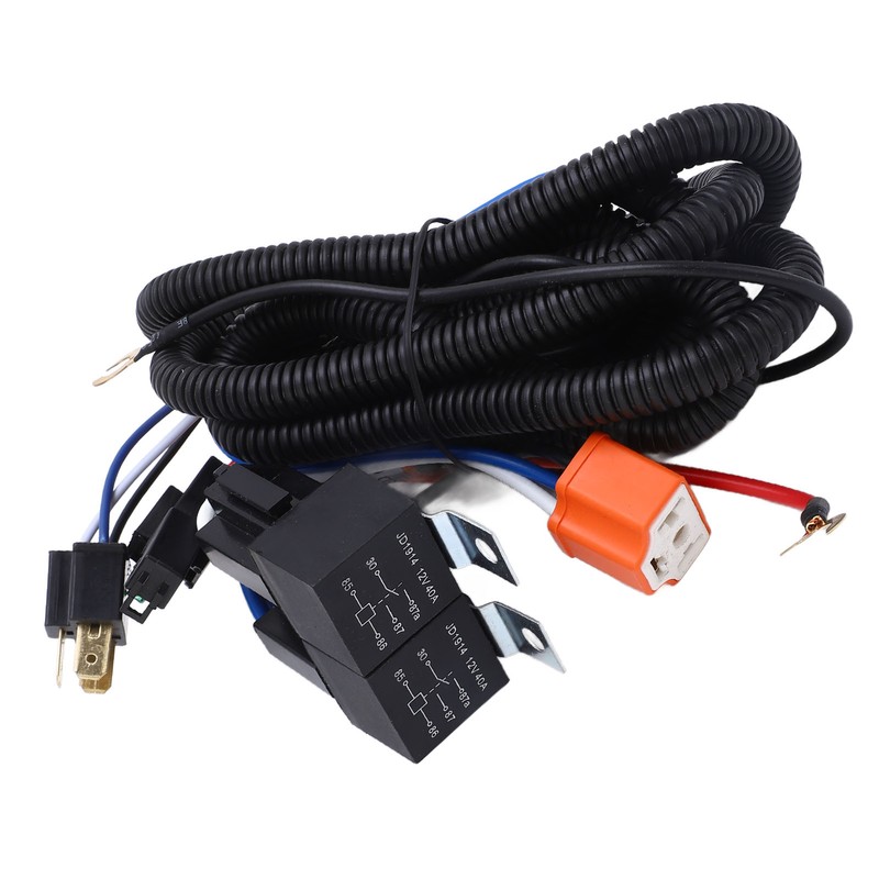 H4 Negative Headlight Relay Conversion Harness High Stability for H6054