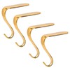 DOYOLLA Christmas Stocking Holders Xmas Fireplace Hanger Hooks Holiday Mantel