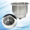 Stainless Steel Cup Holder with Drainage Outside Diameter 4" Inner
