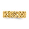 Solid 14k Yellow Gold Celtic Knot Irish Claddagh Toe Ring