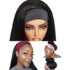 UNICE Headband Wig Human Hair with Drawstring Yaki Straight 20