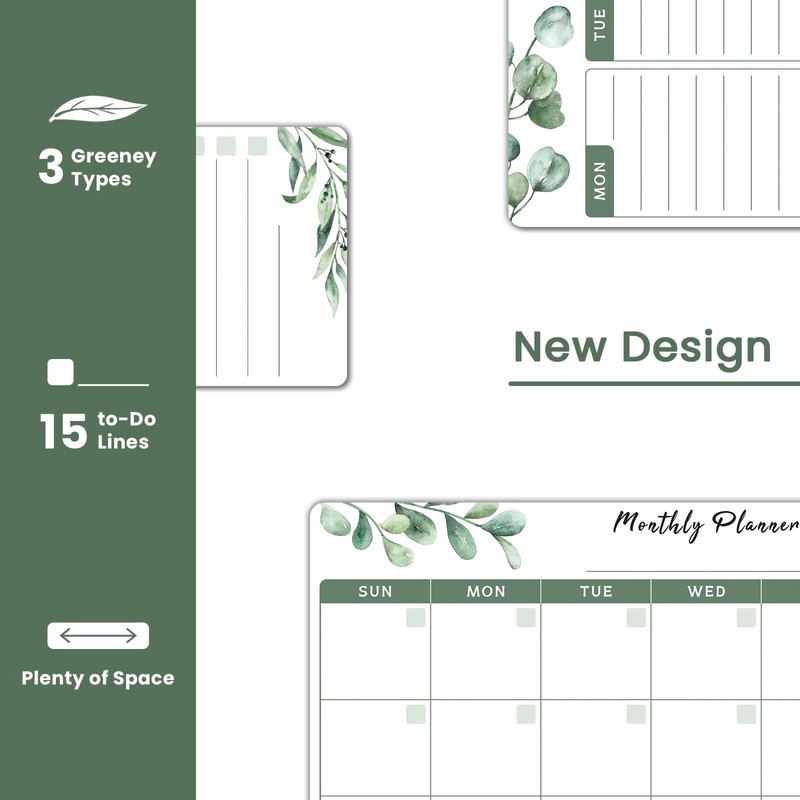 ALEZEL Magnetic Calendar Whiteboard for Refrigerator, Dry Erase Fridge Calendar