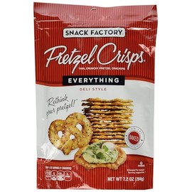 Snack Factory Pretzel Crisps Everything Flavor 7.2oz (PACK OF 12)