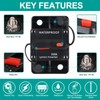 250 Amp Waterproof Circuit Breaker,with Manual Reset,12V-48V DC, for Car