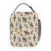 Plistiz Cowboy and Cactus Rustic Western Lunch Box for Women