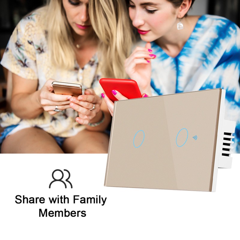 Wi-Fi Smart Switch Light Switch Voice Control, Remote Control, RF433,