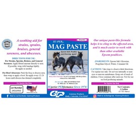 SU-PER Mag Paste Horse Poultice - Helps with Strains, Sprains, Bruises, Soreness, and Abscesses - Epsom Salts Poultice & Drawing Agent - 1 Gallon