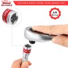 BILITOOLS 6 Piece 3/8-Inch Drive Magnetic Swivel Spark Plug Socket