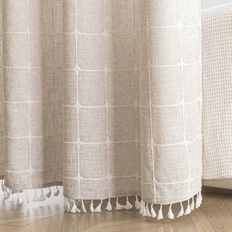 Extra Long Shower Curtains with Snap-in Liner, No Hooks Needed,