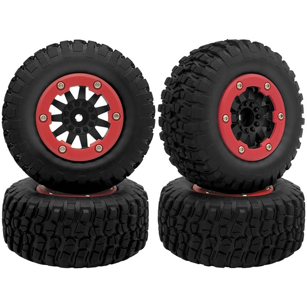 OGRC 4Pcs RC Wheel Set RC Tires for Traxxas 1:10 Slash 4x4 Short Course Truck Tires Wheel