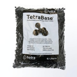 TetraBase Hydroponic Grow Media 1 Liter Bag | Reusable, pH Neutral, Non-Porous, Clean, Interlocking. Deep Water Culture DWC and Recirculating Deep Water Culture RDWC Grow Media (6 Liter)