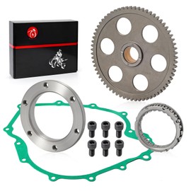 Starter Clutch Kit One Way Gear Bearing Cover Gasket For Yamaha Grizzly 660 Rhino 660 YXR660 2003 2004 2005 2006 2007 2008