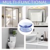 RELKLYU 40 Pieces Double Sided Transparent Suction Cups Glass Slip