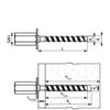 Walraven - M8/M10 Threaded Female Concrete Screw (WB6X35F) x 25