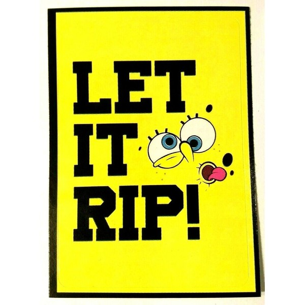 Vending Supply Spongebob Squarepants Sticker Decal Glossy Cute Kawaii Officially