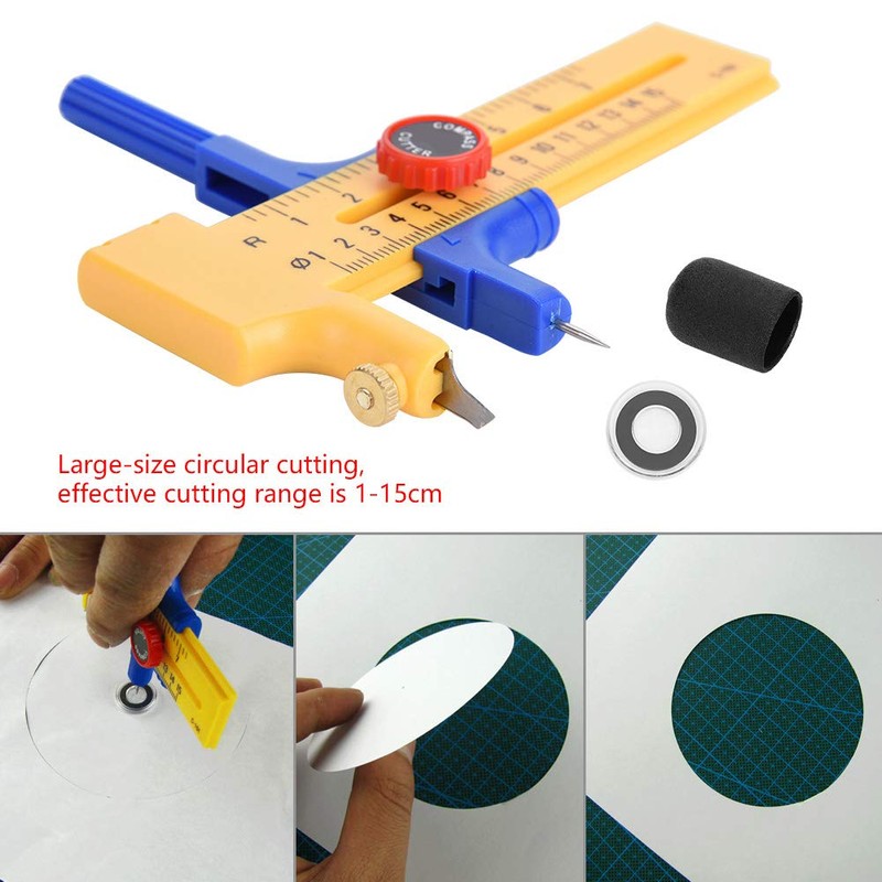 Fayelume Plastic Circle Cutter, 4.1 * 4.3in Circle Paper Cutter,