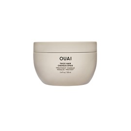 OUAI Thick Hair Treatment Masque Travel Size - Almond Oil, Olive Oil & Hydrolyzed Keratin to Repair & Restore Damaged Hair - Softens, Smooths & Strengthens - Phthalate & Paraben Free Hair Mask - 100ml