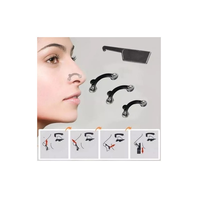 Rhinoplasty 7 Pzs Corrector Nasal Invisible Perfila Nariz Al Instante!