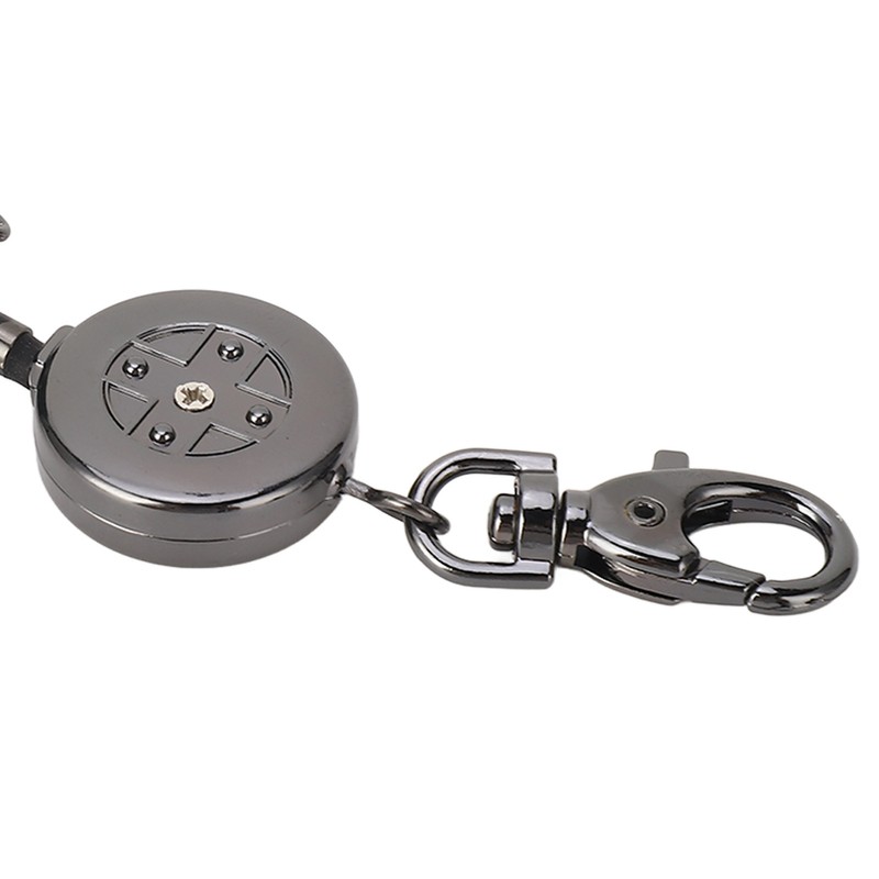 Retractable Billiards Pool Cue Chalk Holder Retractable Drawing Belt Clip