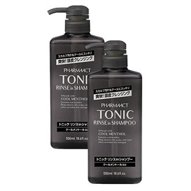 Kumano Oil and Fat Pharmaact Cool Tonic, Menthol Blend, Refreshes Pores of the Scalp, Scalp Care, Scalp Cleansing, Rinse in Shampoo Body, 19.4 fl oz (550 ml), Made in Japan