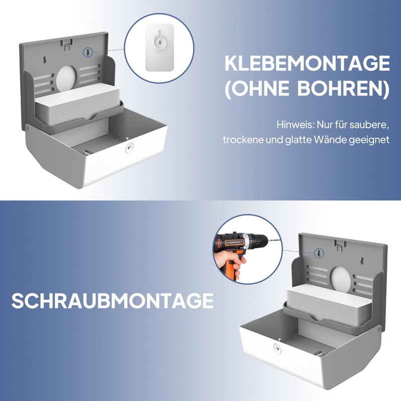 PLUSSEN Paper Towel Dispenser White 6006