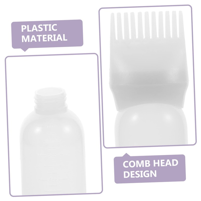 Baluue 3pcs Hair Oiling Applicator Comb Root Comb Applicator Bottle