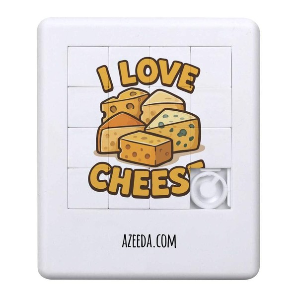 Azeeda 'I Love Cheese' Sliding Puzzle (PZ00037341)