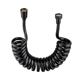 Spring Flexible Shower Hose,ABS Flexible Telescopic Shower Hose for Toilet Faucet, Bidet Sprayer, Hand Shower, Basin faucet showers, Bathroom Spiral Flexible Shower Hose (black)