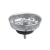 Replacement Kitchen Sink Stainless Steel Basket Strainer with Prong and