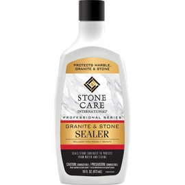 Stone Care International Granite Stone Sealer - 16 Ounce - for Granite Marble Soapstone Quartz Quartzite Slate Limestone Corian Laminate Tile Countertop