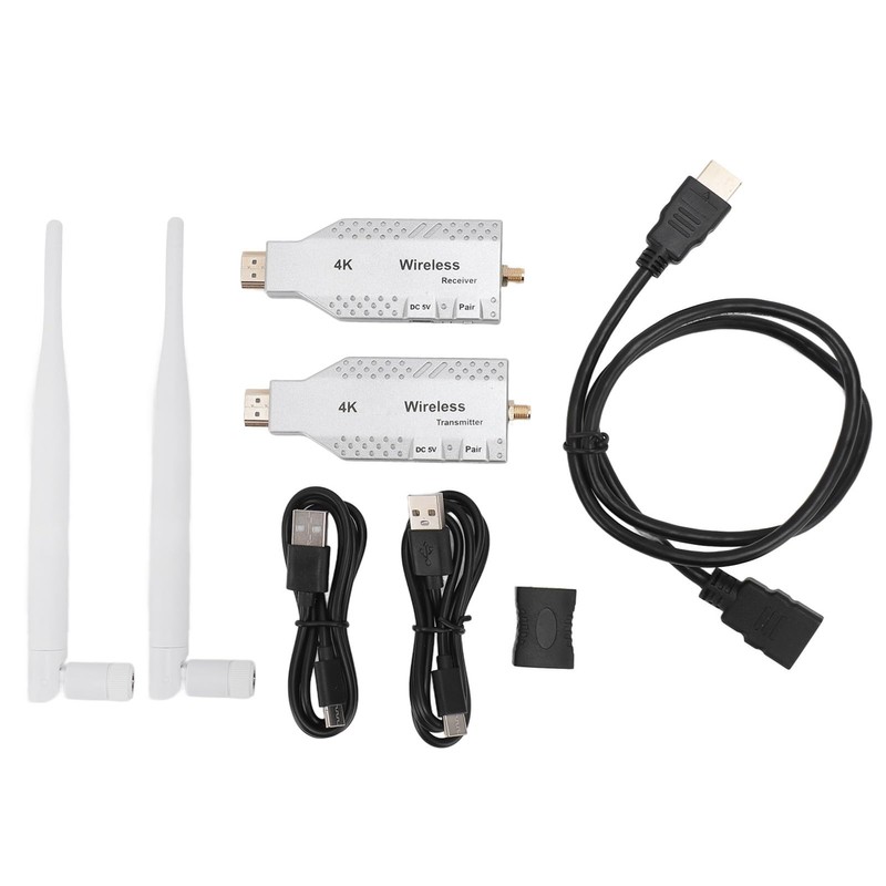 4K Wireless HDMI Transmitter and Receiver, 50m 164ft Wireless HDMI