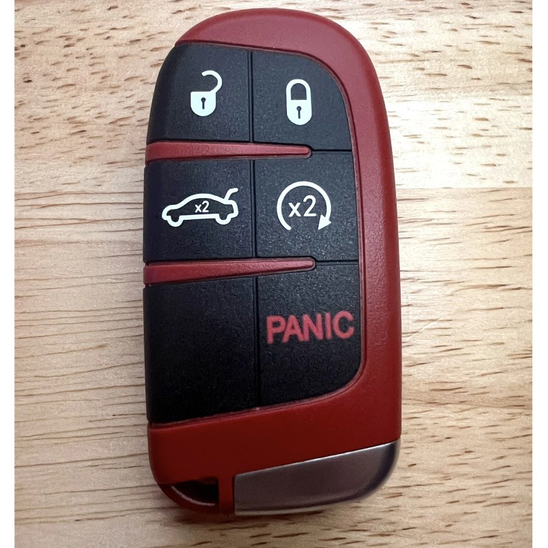 SRT RED KEY FOB HELLCAT 5 BUTTON WITH LOGO Dodge,