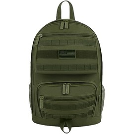 East West U.S.A 19-inch Tactical Molle Sport Military Assault Rucksacks Hiking Trekking Bag (Olive)