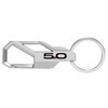 iPick Image Compatible with Ford Mustang 5.0 Silver Carabiner-Style Snap