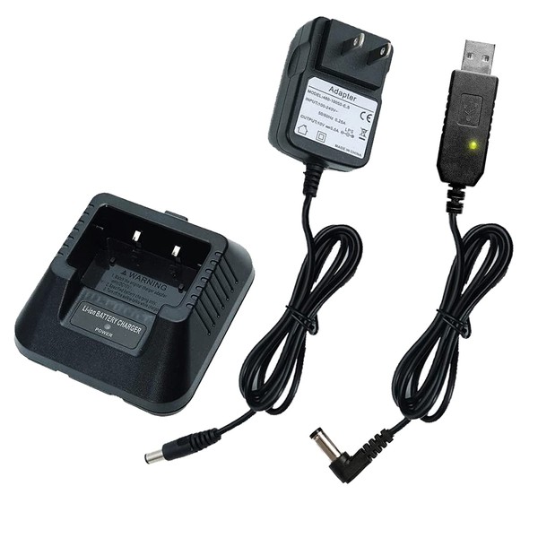 UV-5R BF-F8H Charger More USB Cable Charger with Indicator Light