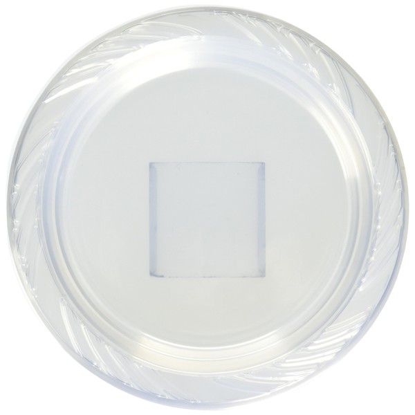 Blue Sky 40 Count Heavyweight Plastic Plates, 7", Clear
